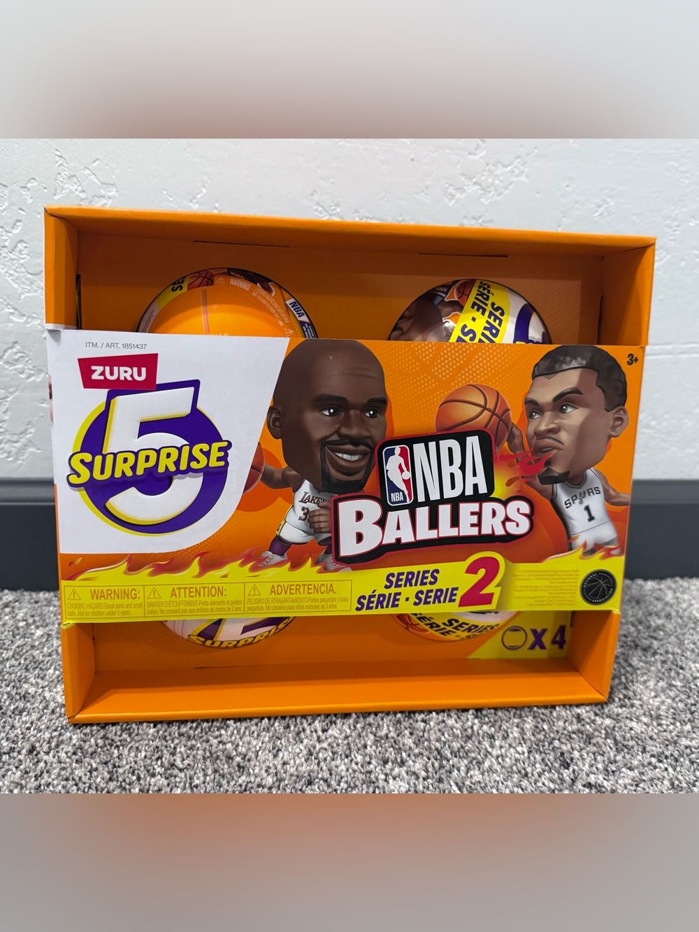 NWT Toy Set of 5 Surprise NBA Ballers Series 2